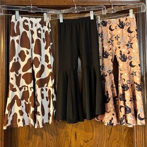 Stylish Kids Flared Bottoms - Brown, Black, Tan